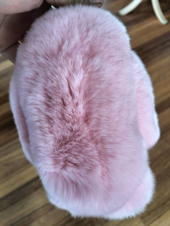 Fluffy Bunny Rabbit - Keychain - plush toy - Christmas Gift