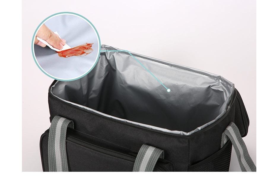 15L Waterproof Outdoor Portable Lunch Bag Insulated Cooler Box Food Container