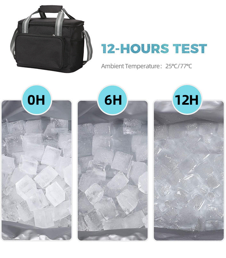 15L Waterproof Outdoor Portable Lunch Bag Insulated Cooler Box Food Container