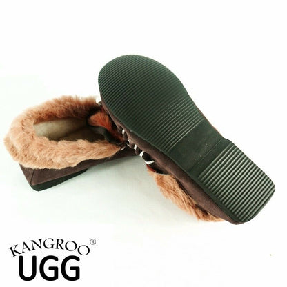 Kangroo® Ugg D301 Kangaroo Skin With Wool Moccasins Casual Comfort Indoor Winter Shoes