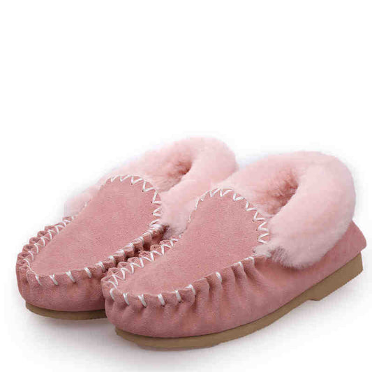 Kangroo® Ugg D301 Pink Sheepskin Moccasins Casual Comfort Indoor Winter Shoes