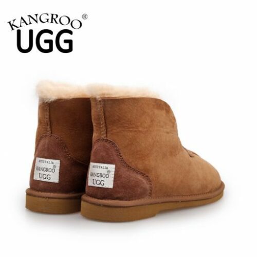 Kangroo® UGG D067 Chestnut Classic Sheepskin Slippers Unisex Moccasins Comfort Indoor Winter Shoes