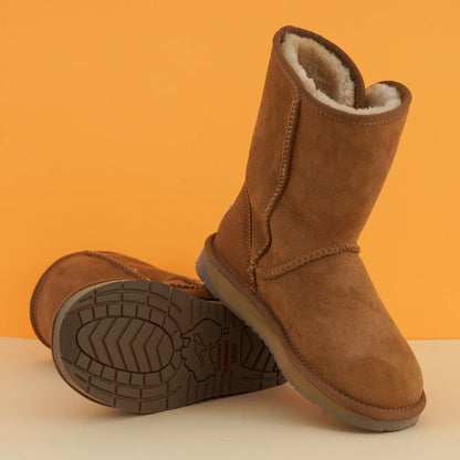 Kangroo® UGG D2104 Chestnut Two Toggle UGG Boots Outdoor Winter Warm Shoes