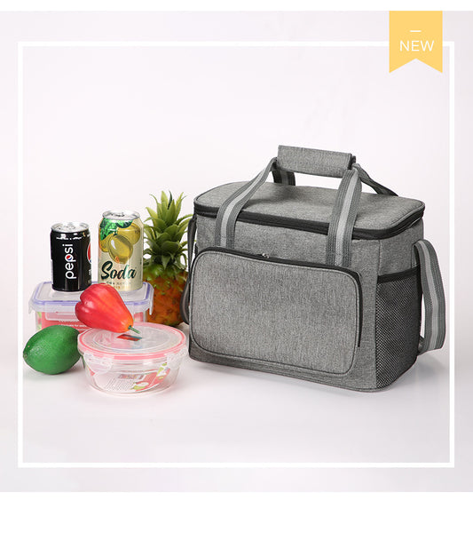 15L Waterproof Outdoor Portable Lunch Bag Insulated Cooler Box Food Container