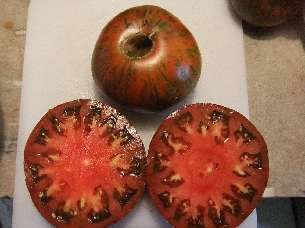 Chocolate Stripe - Heirloom Tomato Seeding
