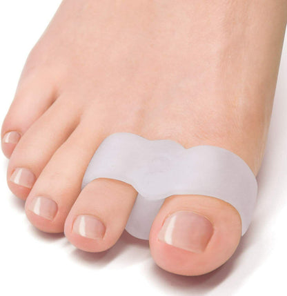 Double Loops Big Toe Straightener Separators Bunion Pads for Crooked Hammer Toes