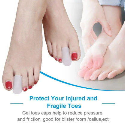 Soft Silicon Foot Big Toe Tubes Blisters Bunion Sleeve Toes Separaters Cover Cap