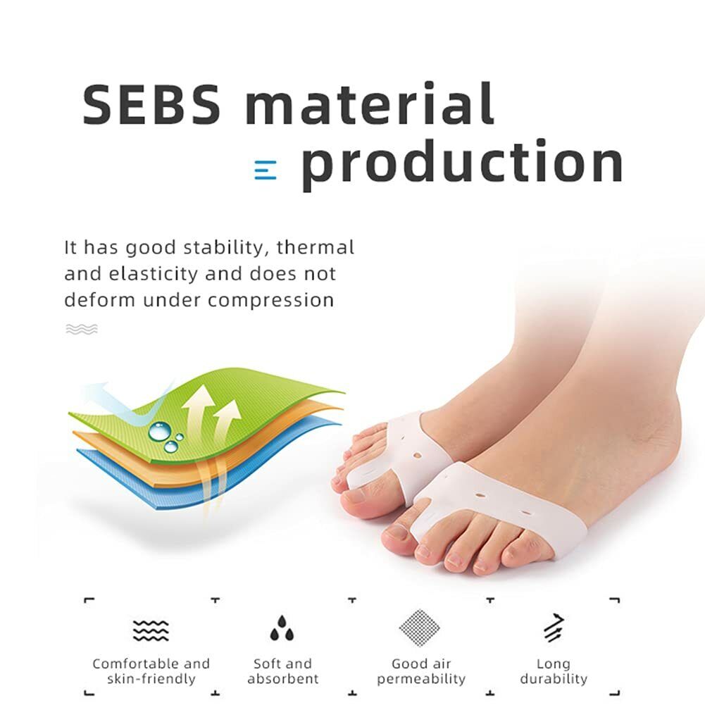 Soft Silicone Splint Bunion Corrector Toe Stretcher Finger Metatarsa Separators