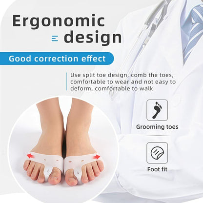 Soft Silicone Splint Bunion Corrector Toe Stretcher Finger Metatarsa Separators