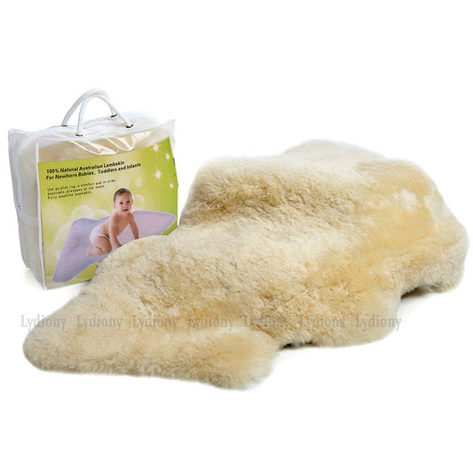 Kangroo® Ugg DBBR Australia Natural Sheepskin Baby Blanket Play Rug Lambskin Mat Shower Gift